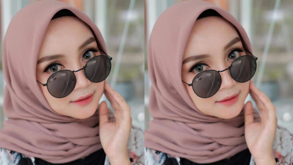 cermin mata untuk muka bulat dan bertudung, cermin mata oval frame