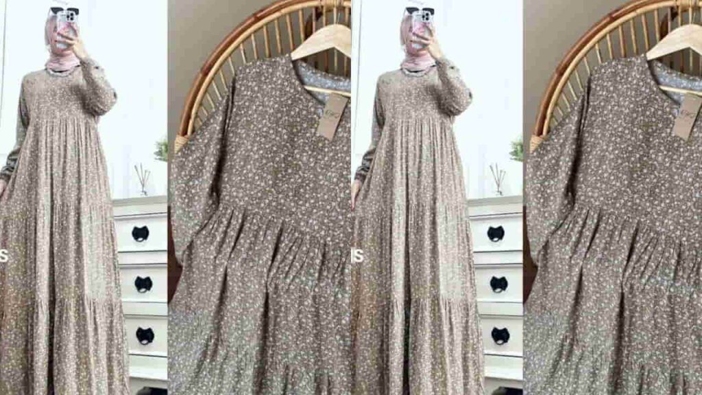 fesyen baju raya plus size, nindya hijab, jumbo rayon gamis