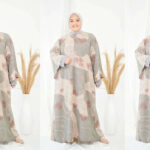 fesyen baju raya plus size, zm zaskia mecca luny gamis plus size edition