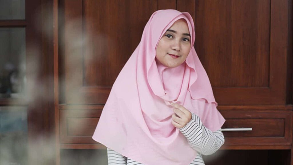 arabic hijab style, hijab syariah model pashmina lilit