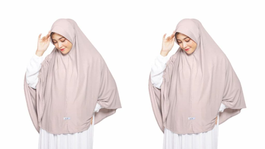 arabic hijab style, madina hijab instan xl size