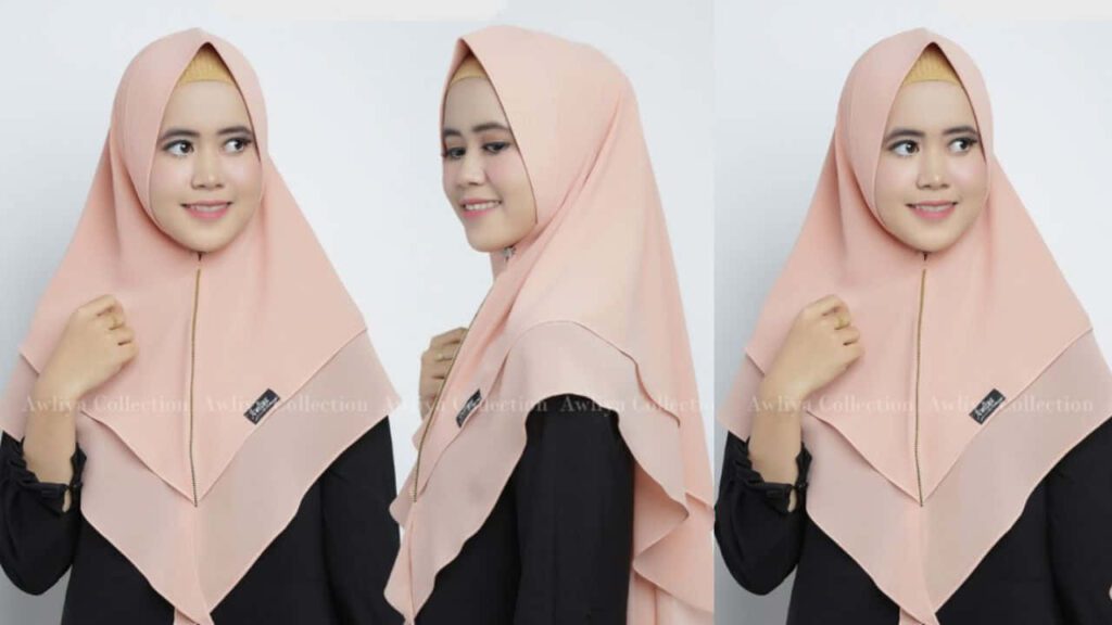 arabic hijab style, model hijab syar’i instan double ceruti