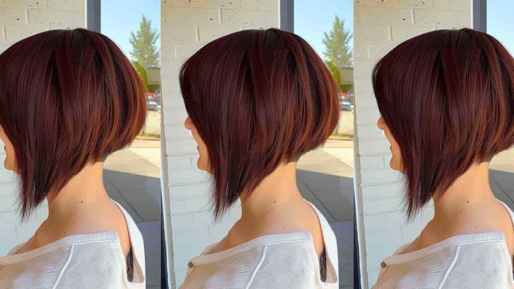 model rambut pendek wanita gemuk, inverted bob