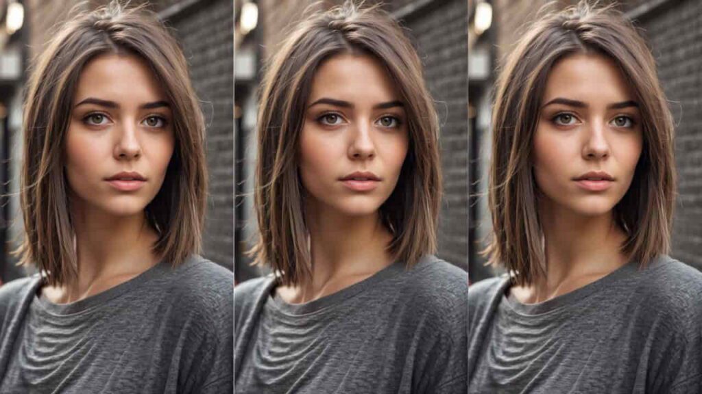 model rambut pendek wanita gemuk, long bob haircut