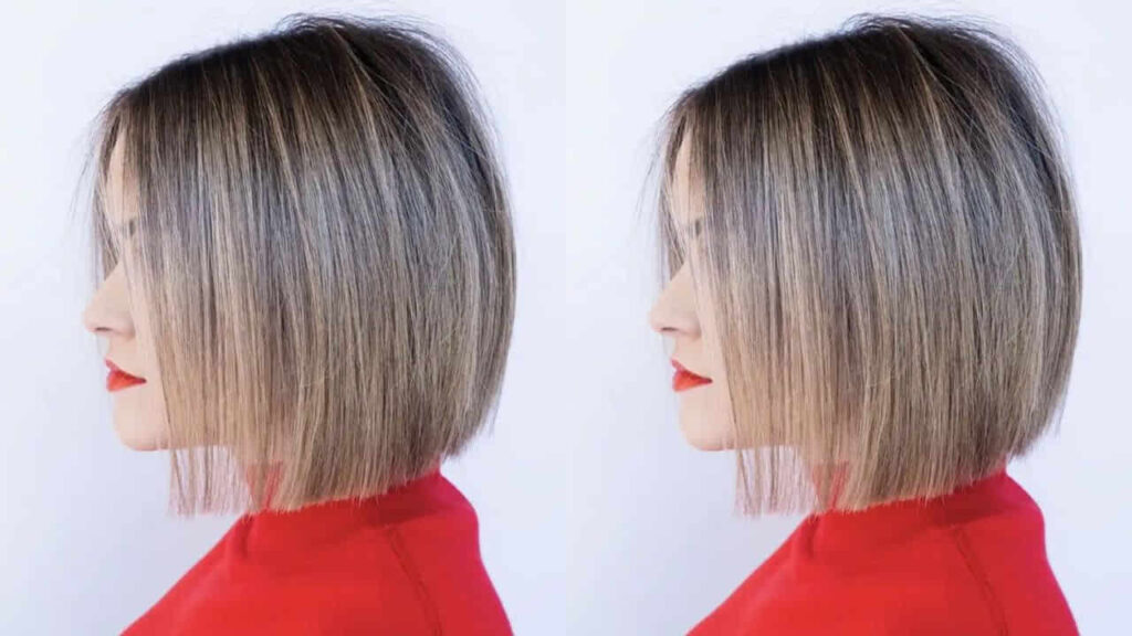 sleek bob (untuk bentuk muka persegi)