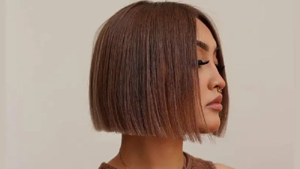 straight bob (untuk bentuk muka persegi)