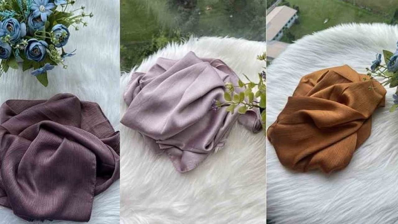 jenis jenis shawl satin